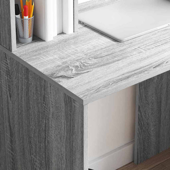Scrivania Grigio sonoma 91 x 50 x 149 cm Legno multistrato 869263