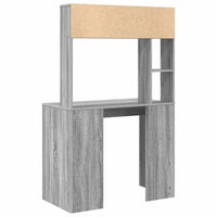 vidaXL Scrivania Grigio sonoma 91 x 50 x 149 cm Legno multistrato