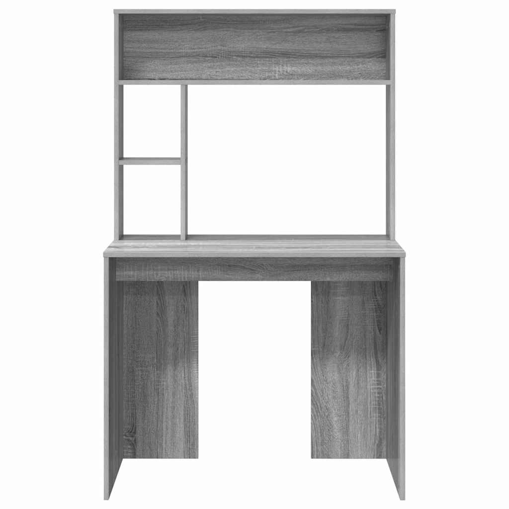 vidaXL Scrivania Grigio sonoma 91 x 50 x 149 cm Legno multistrato