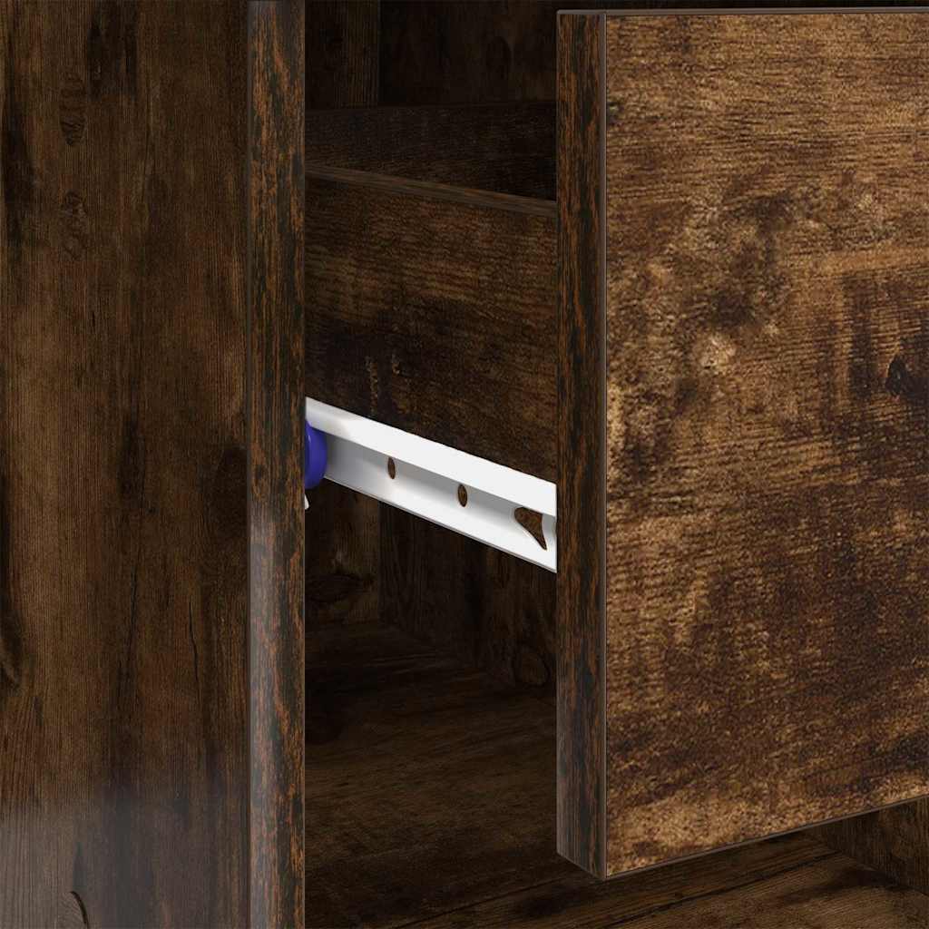 Scrivania Rovere fumo 90 x 49.5 x 75 cm Legno multistrato 869270