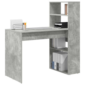 Scrivania Grigio cemento 113 x 54 x 120 cm Legno multistrato 869277