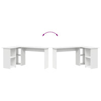 Scrivania Bianco 142 x 102 x 73 cm Legno multistrato 869290