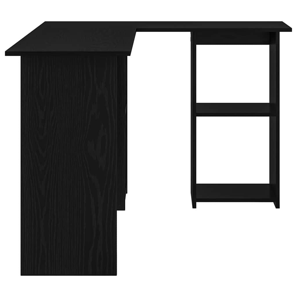 Scrivania Rovere nero 142 x 102 x 73 cm Legno multistrato 869291