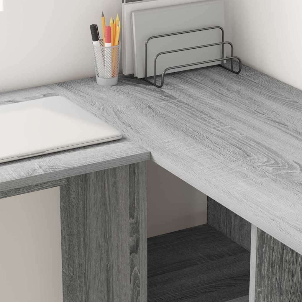 Scrivania Grigio sonoma 142 x 102 x 73 cm Legno multistrato 869295