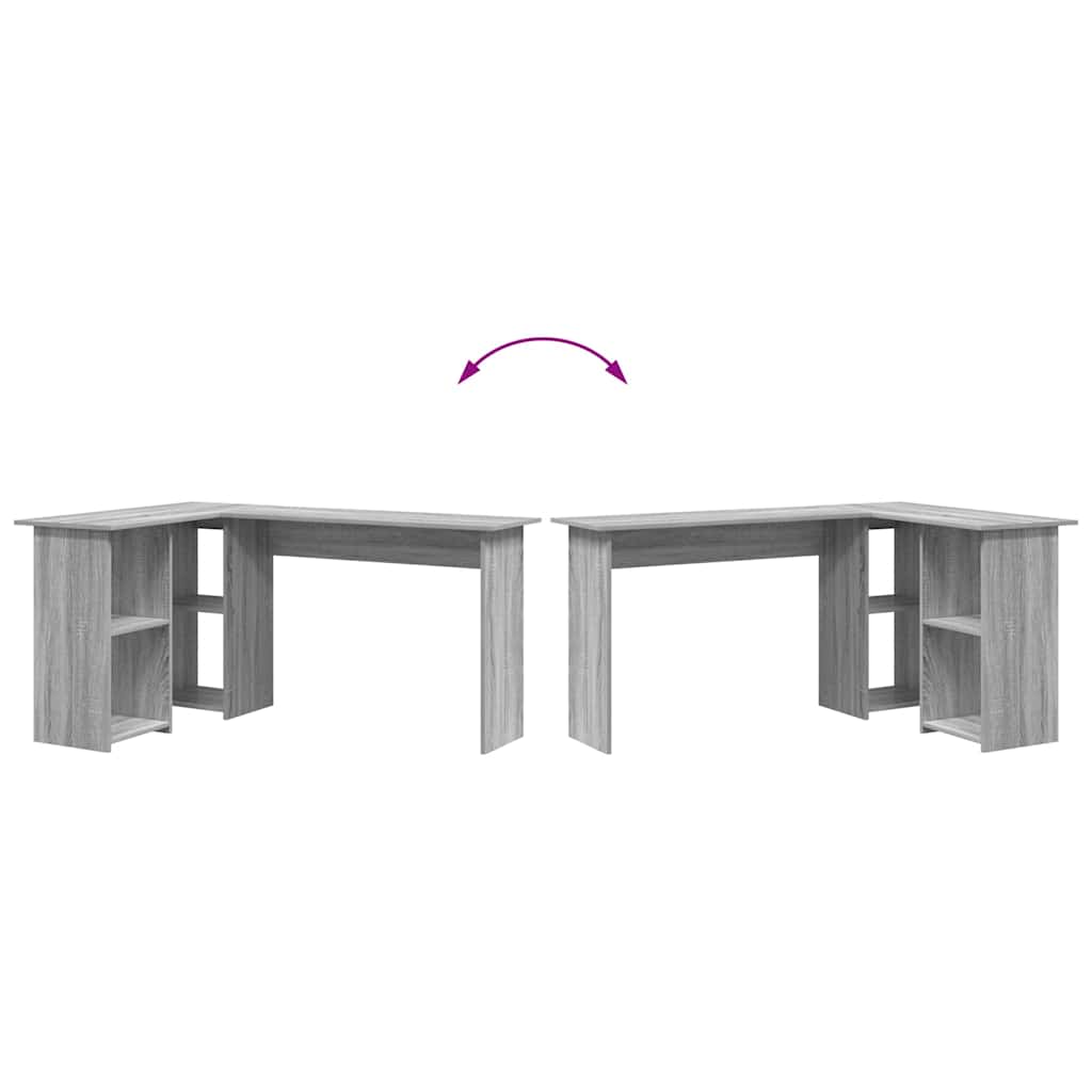 Scrivania Grigio sonoma 142 x 102 x 73 cm Legno multistrato 869295