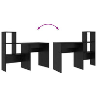 Scrivania Rovere nero 131.5 x 50 x 106.5 cm Legno multistrato 869299