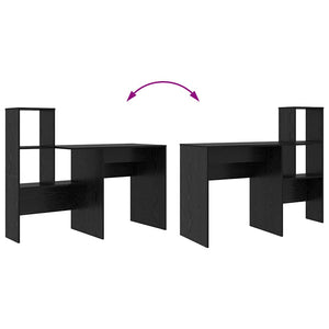 Scrivania Rovere nero 131.5 x 50 x 106.5 cm Legno multistrato 869299