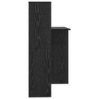 Scrivania Rovere nero 131.5 x 50 x 106.5 cm Legno multistrato 869299