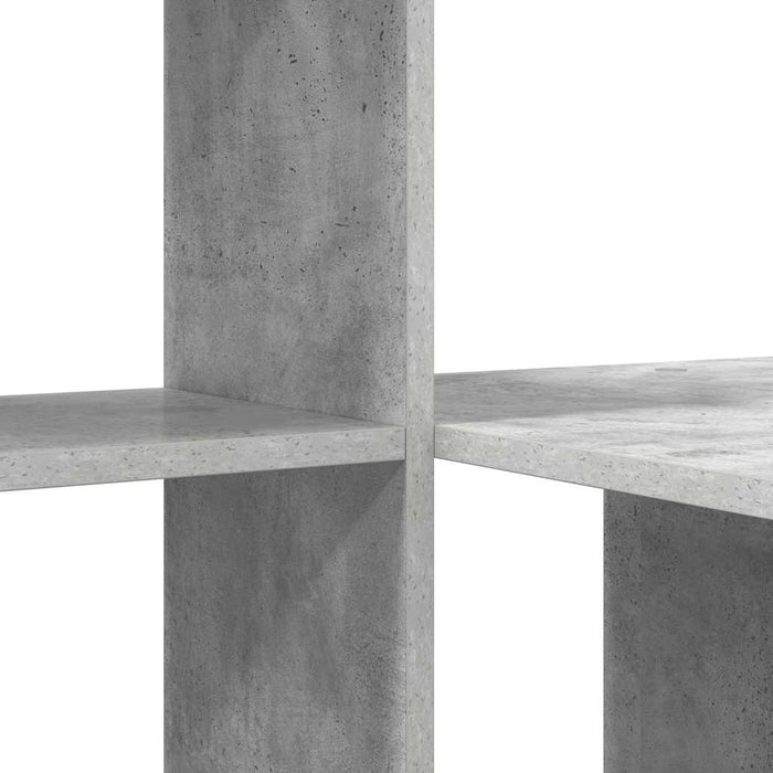 Scrivania con lo scaffale Grigio cemento 131.5 x 50 x 106.5 cm 869301