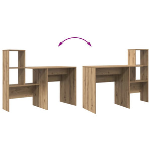 vidaXL Scrivania rovere artigianale 131.5 x 50 x 106.5 cm