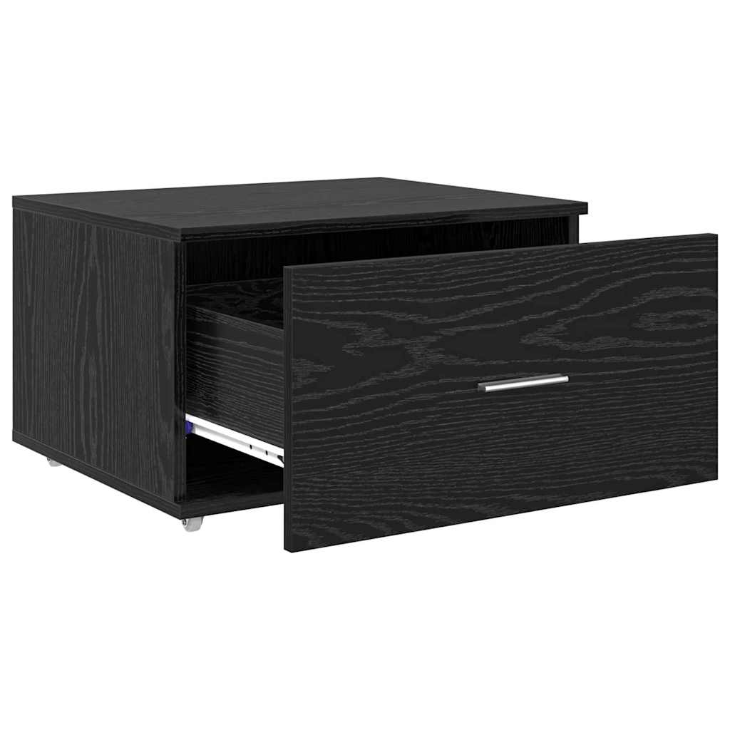 Mobile con Cassetti Nero 55 x 45 x 33.5 cm Legno multistrato 869307