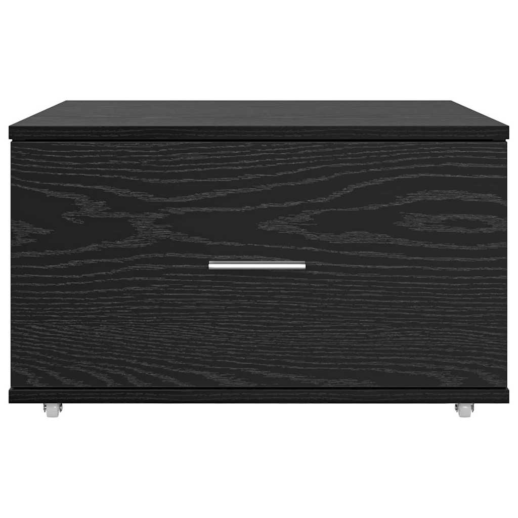 Mobile con Cassetti Nero 55 x 45 x 33.5 cm Legno multistrato 869307