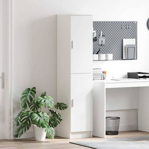 Credenza-Buffet-Armadio da cucina Bianco 35 x 39 x 168 cm