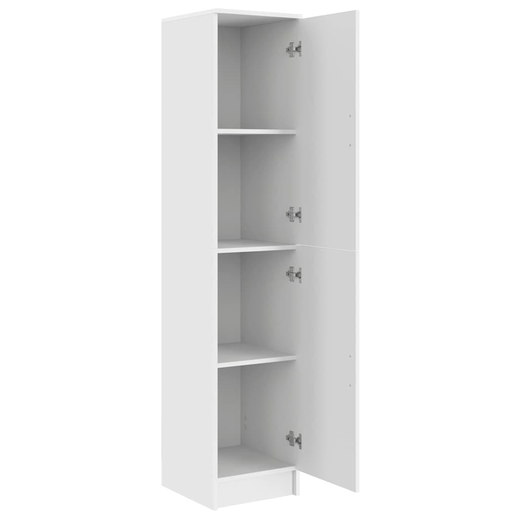 Credenza-Buffet-Armadio da cucina Bianco 35 x 39 x 168 cm