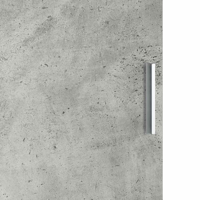 Highboard Grigio cemento 35 x 39 x 168 cm Legno multistrato 869333