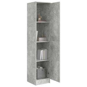 Highboard Grigio cemento 35 x 39 x 168 cm Legno multistrato 869333