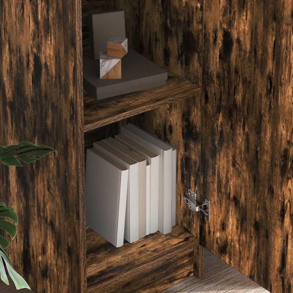 Highboard Rovere fumo 35 x 39 x 168 cm Legno multistrato 869334