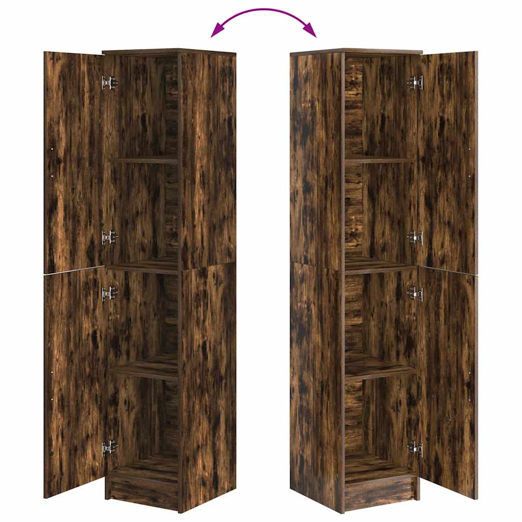 Credenza-Buffet-Armadio da cucina Rovere fum¨¦ 35 x 39 x 168 cm