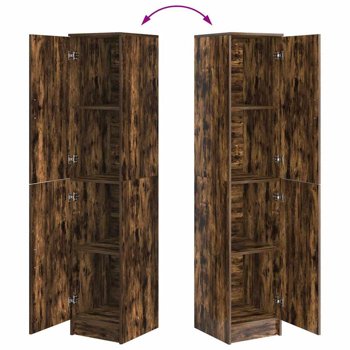 Credenza-Buffet-Armadio da cucina Rovere fum¨¦ 35 x 39 x 168 cm