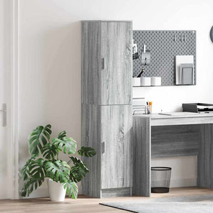 Highboard Grigio sonoma 35 x 39 x 168 cm Legno multistrato 869335
