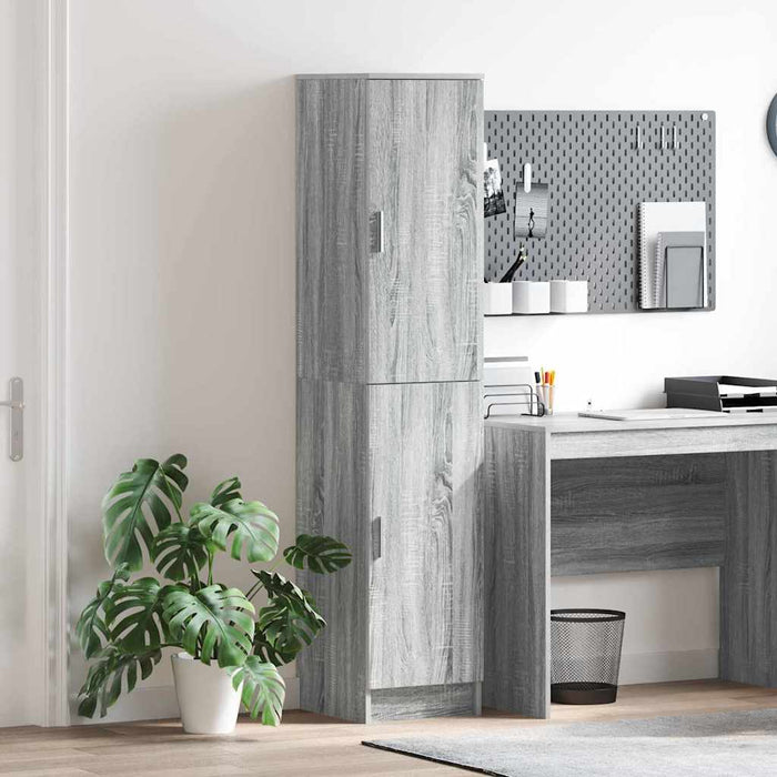 Highboard Grigio sonoma 35 x 39 x 168 cm Legno multistrato 869335