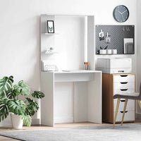 Scrivania Bianco 78.5 x 37 x 154.5 cm Legno multistrato 869338