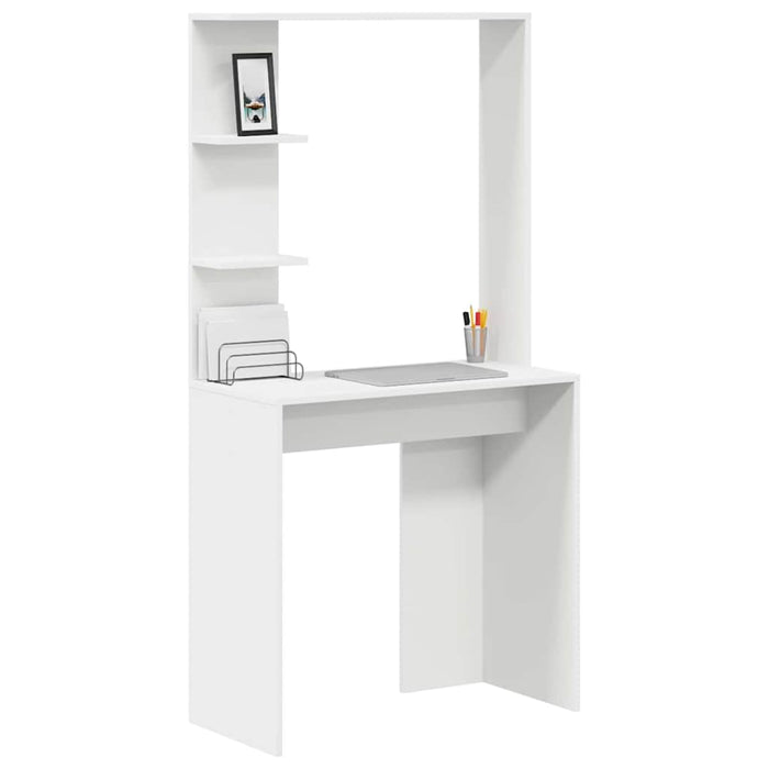 Scrivania Bianco 78.5 x 37 x 154.5 cm Legno multistrato 869338