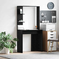 Scrivania Rovere nero 78.5 x 37 x 154.5 cm Legno multistrato 869339