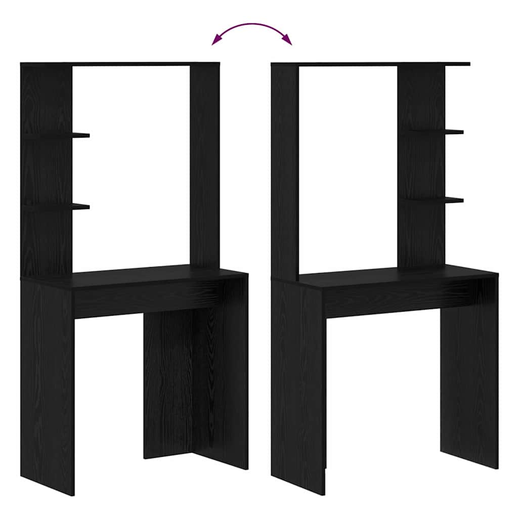 Scrivania Rovere nero 78.5 x 37 x 154.5 cm Legno multistrato 869339