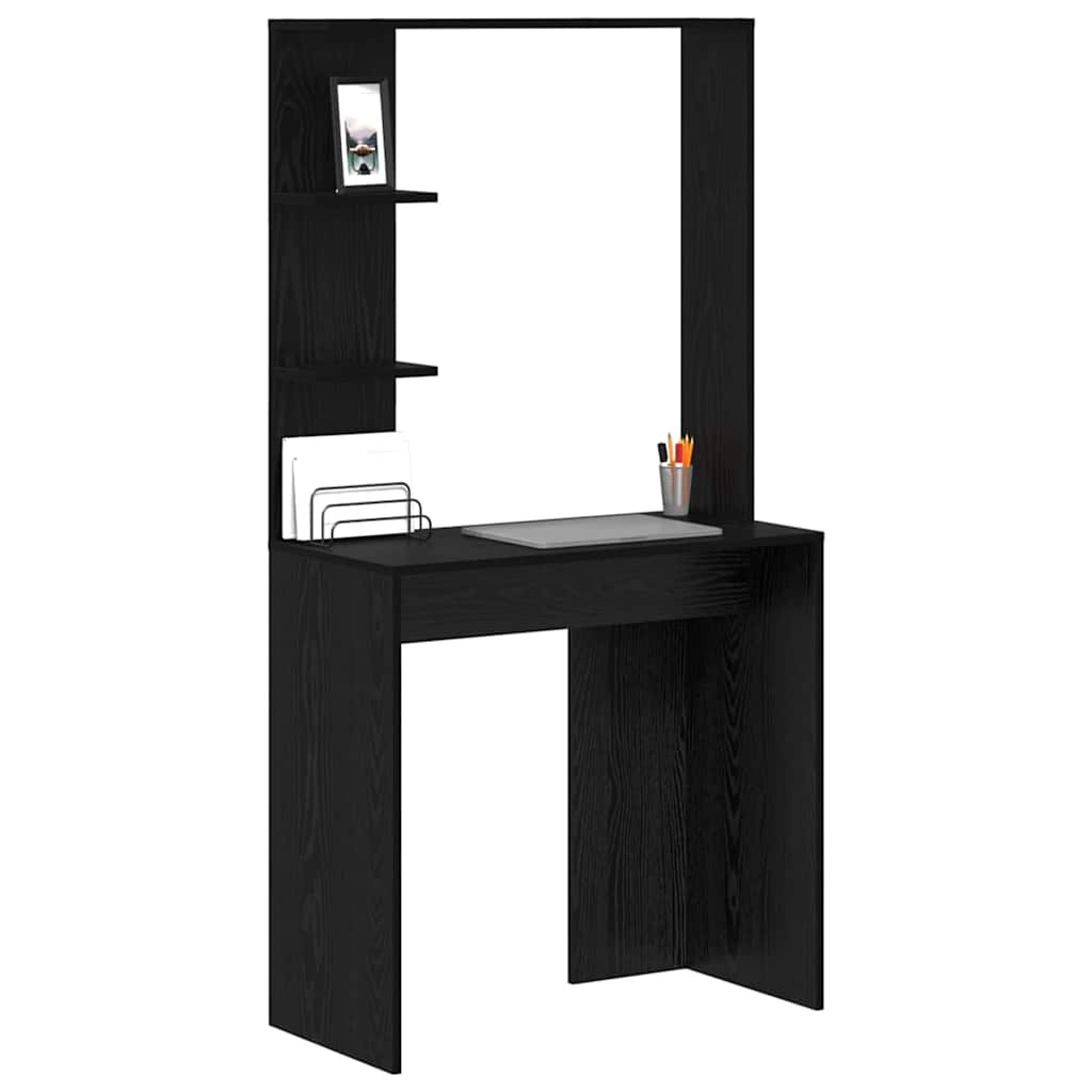 Scrivania Rovere nero 78.5 x 37 x 154.5 cm Legno multistrato 869339