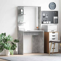 Scrivania Grigio cemento 78.5 x 37 x 154.5 cm Legno multistrato 869341