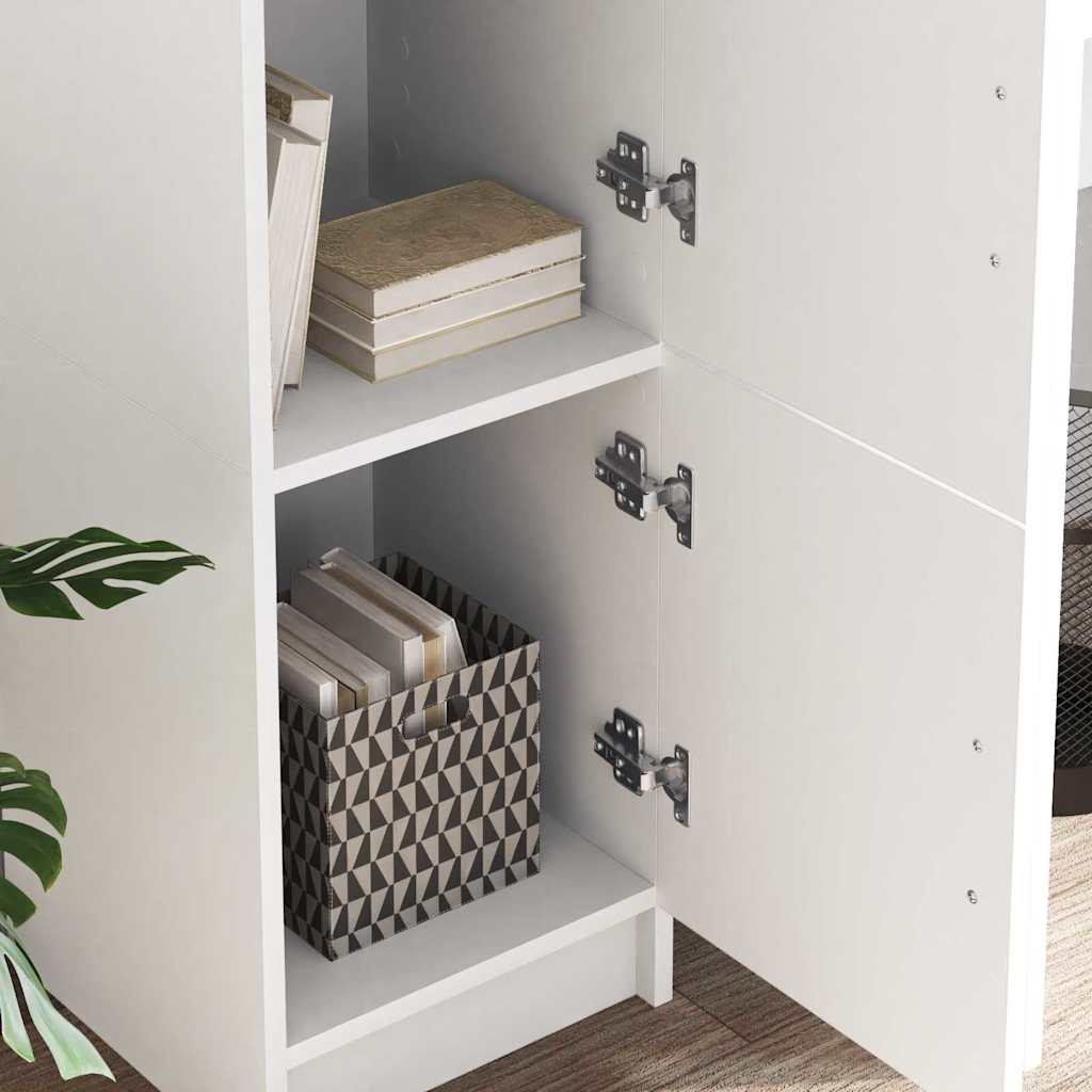 Highboard Bianco 31,5 x 32 x 124 cm Legno multistrato 869346