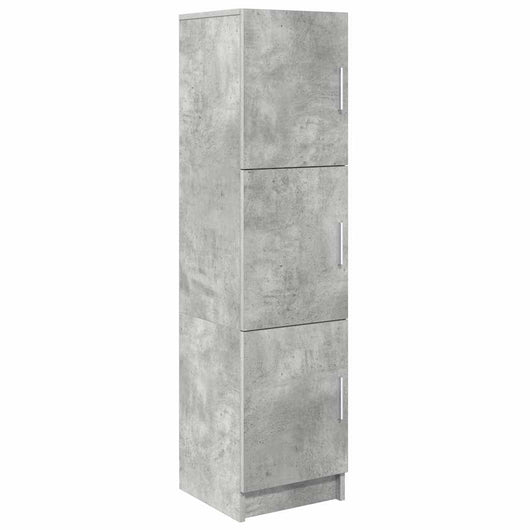 Highboard Grigio cemento 31,5 x 32 x 124 cm Legno multistrato 869349
