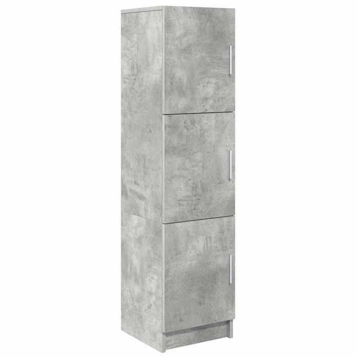 Highboard Grigio cemento 31,5 x 32 x 124 cm Legno multistrato 869349