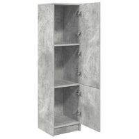 Highboard Grigio cemento 31,5 x 32 x 124 cm Legno multistrato 869349