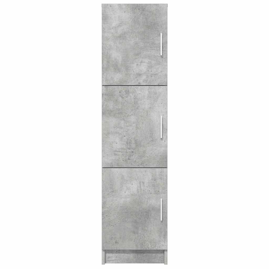 Highboard Grigio cemento 31,5 x 32 x 124 cm Legno multistrato 869349