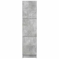 Highboard Grigio cemento 31,5 x 32 x 124 cm Legno multistrato 869349