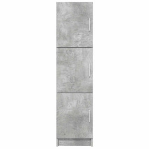 Highboard Grigio cemento 31,5 x 32 x 124 cm Legno multistrato 869349