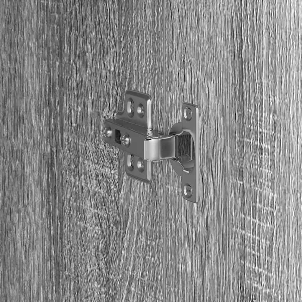 Highboard Grigio sonoma 31,5 x 32 x 124 cm Legno multistrato 869351