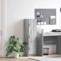 Highboard Grigio sonoma 31,5 x 32 x 124 cm Legno multistrato 869351