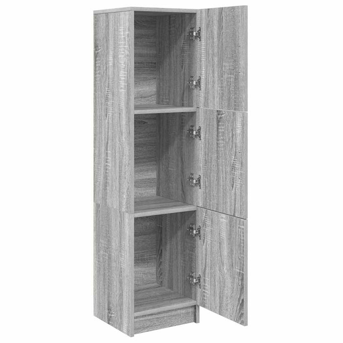 Highboard Grigio sonoma 31,5 x 32 x 124 cm Legno multistrato 869351