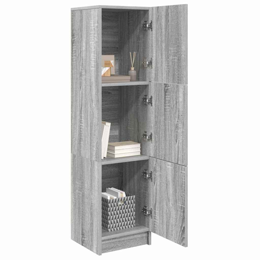 Highboard Grigio sonoma 31,5 x 32 x 124 cm Legno multistrato 869351