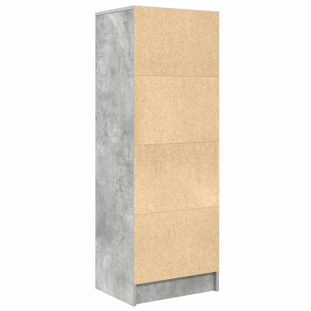 vidaXL Credenza Grigio cemento 45.5 x 34 x 127 cm Legno multistrato