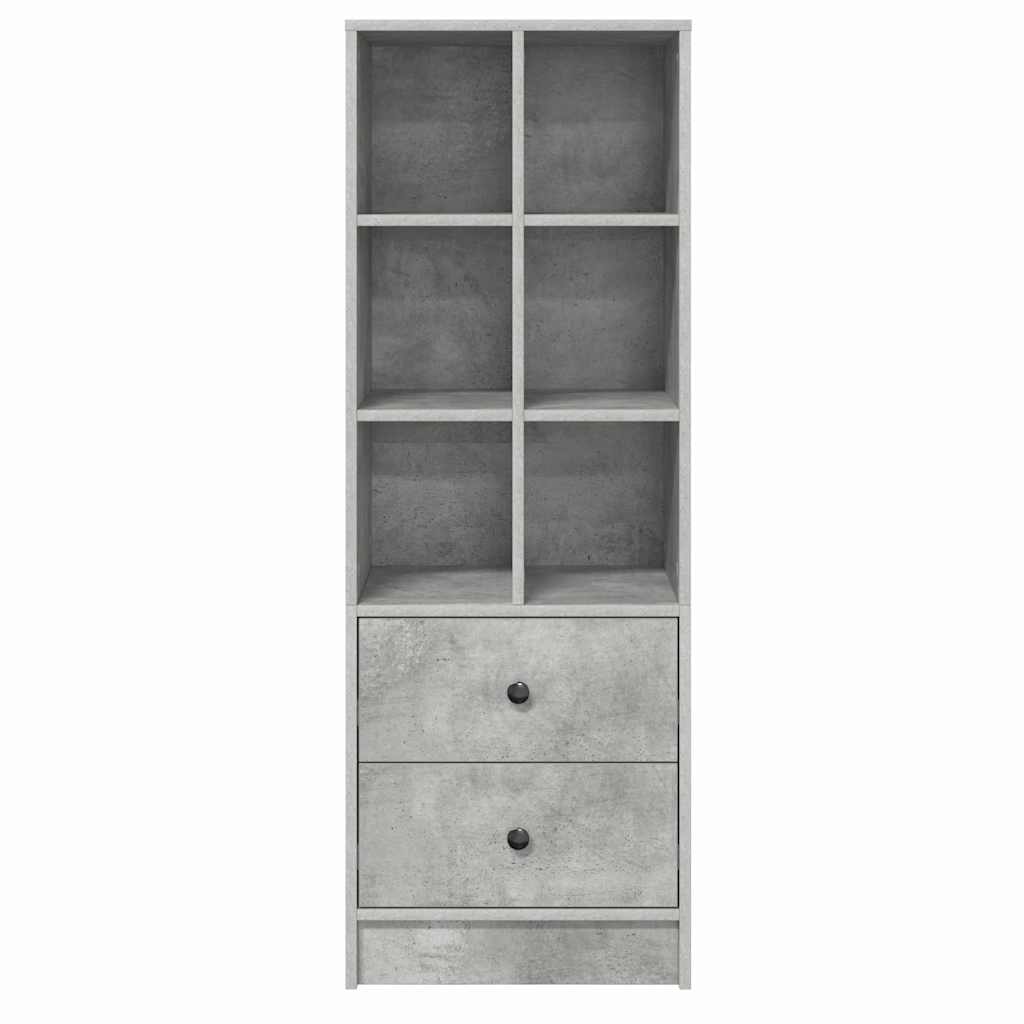 vidaXL Credenza Grigio cemento 45.5 x 34 x 127 cm Legno multistrato