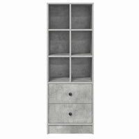vidaXL Credenza Grigio cemento 45.5 x 34 x 127 cm Legno multistrato