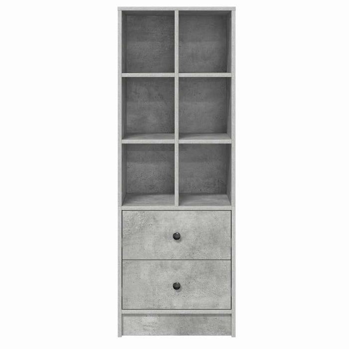 vidaXL Credenza Grigio cemento 45.5 x 34 x 127 cm Legno multistrato