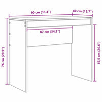 Scrivania rovere sonoma 90 x 40 x 76 cm Legno multistrato 869396