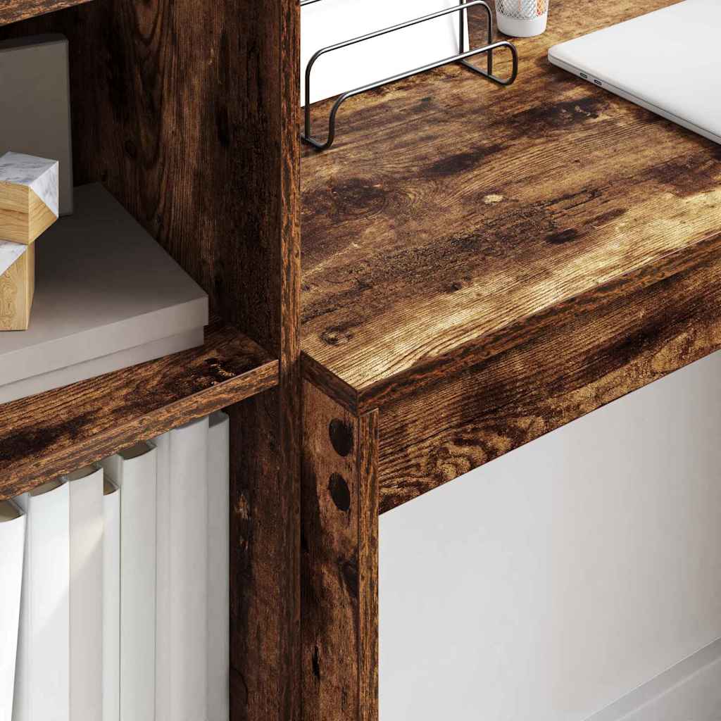 Scrivania Rovere fumo 90 x 40 x 76 cm Legno multistrato 869398