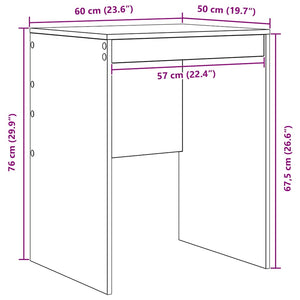 Scrivania Grigio sonoma 60 x 50 x 76 cm Legno multistrato 869415