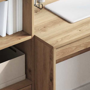 Scrivania rovere artigianale 80 x 50 x 76 cm Legno multistrato 869433